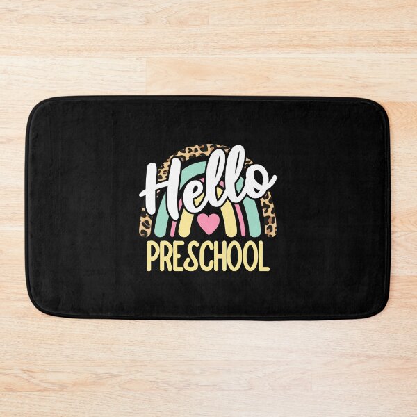 Item preview, Hello Preschool Leopard Rainbow Back to School Teacher designed and sold by AnyKitty.