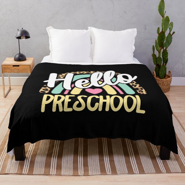 Item preview, Hello Preschool Leopard Rainbow Back to School Teacher designed and sold by AnyKitty.