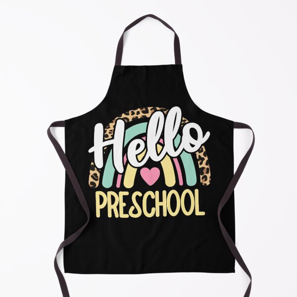 Item preview, Hello Preschool Leopard Rainbow Back to School Teacher designed and sold by AnyKitty.