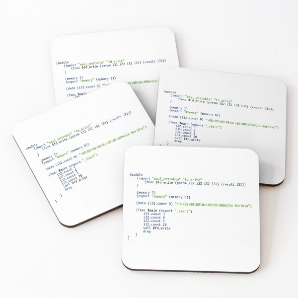 Item preview, Hello World WebAssembly Code - Light Syntax Scheme Coder Design designed and sold by geeksta.