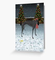 Yellow Snow Greeting Card