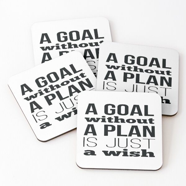 Item preview, A Goal Without A Plan Is Just A Wish designed and sold by FiveNiches.