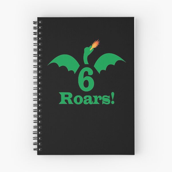Item preview, 6 Roars! Happy 6th Birthday Dragon Celebration designed and sold by jerahmittles.