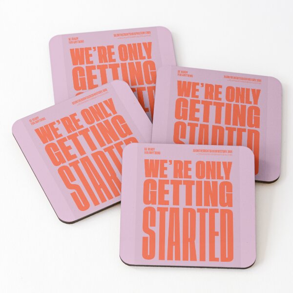 Item preview, We're Only Getting Started -  Chimamanda Ngozi Adichie Quote Feminist Poster designed and sold by PosterpartyCo.