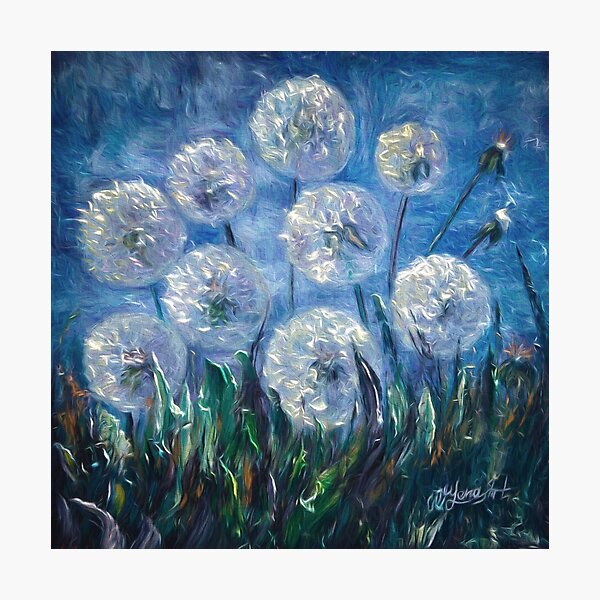 Dandelion Abstract by Lena Owens Photographic Print