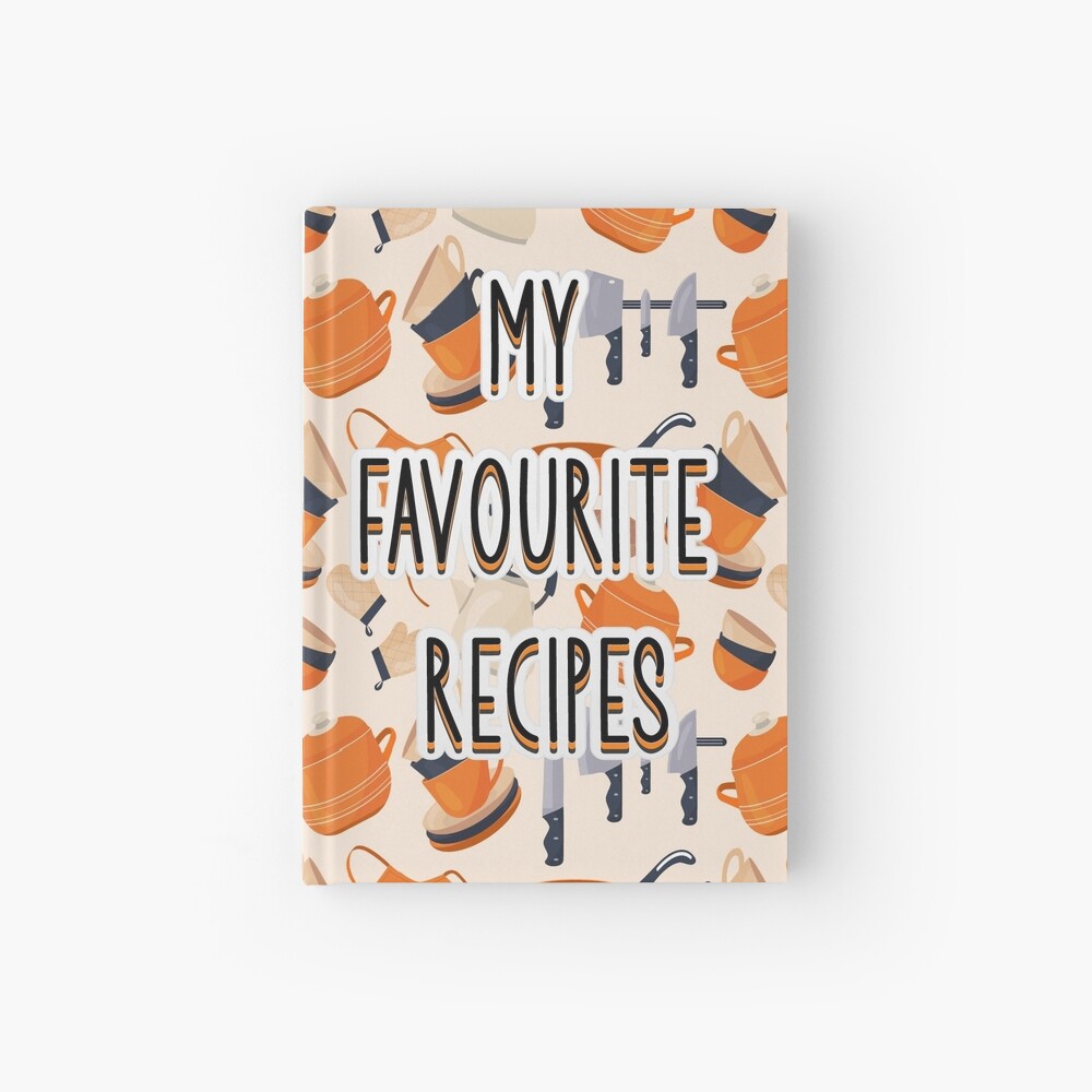 Recipe Book Blank Pumpkins Themed  Hardcover Journal for Sale by spaceopy