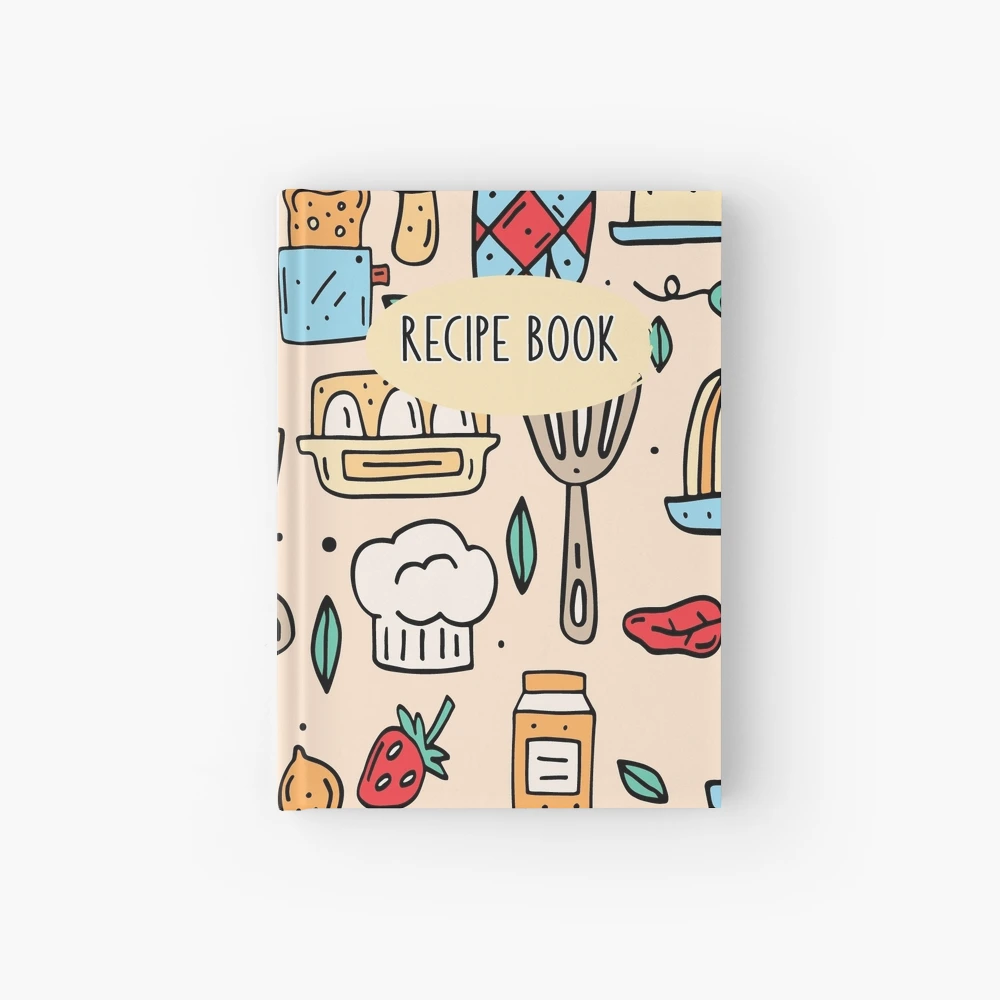 Recipe Book Blank Pumpkins Themed  Hardcover Journal for Sale by spaceopy