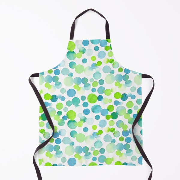 Item preview, Circular Watercolor Blue Green Blobs in Seamless Pattern Design designed and sold by KaylaStudio.
