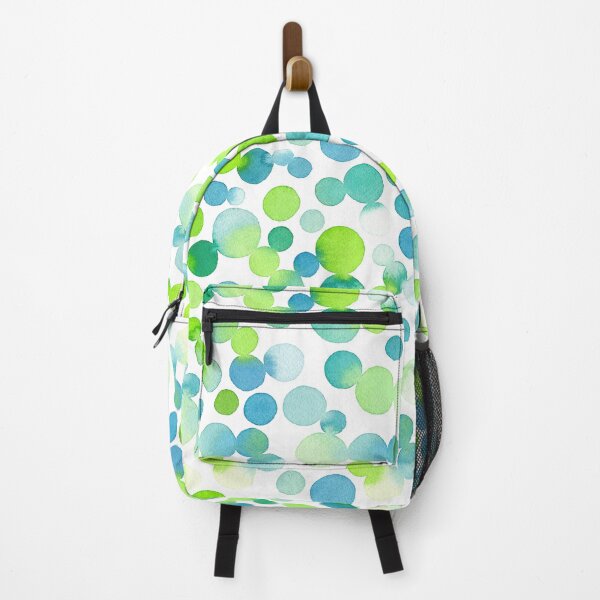 Item preview, Circular Watercolor Blue Green Blobs in Seamless Pattern Design designed and sold by KaylaStudio.