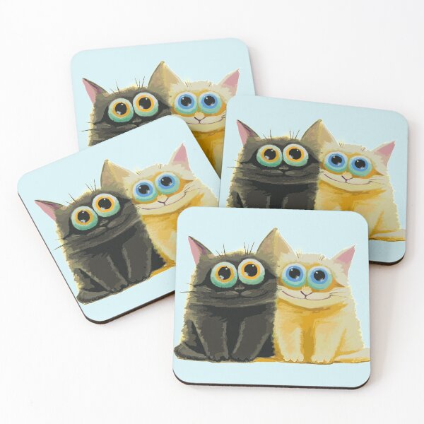 Item preview, big eyed kittens designed and sold by Karine Dupras.