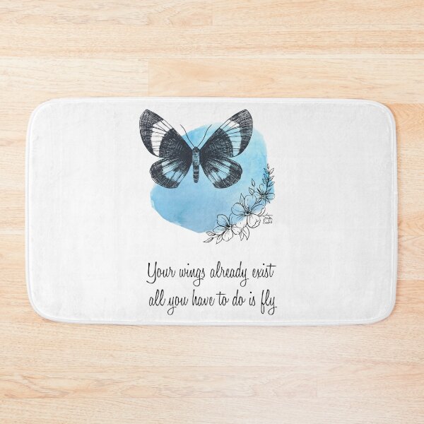 Item preview, Butterfly happy quote, motivational quote.  designed and sold by Zoef-Design.