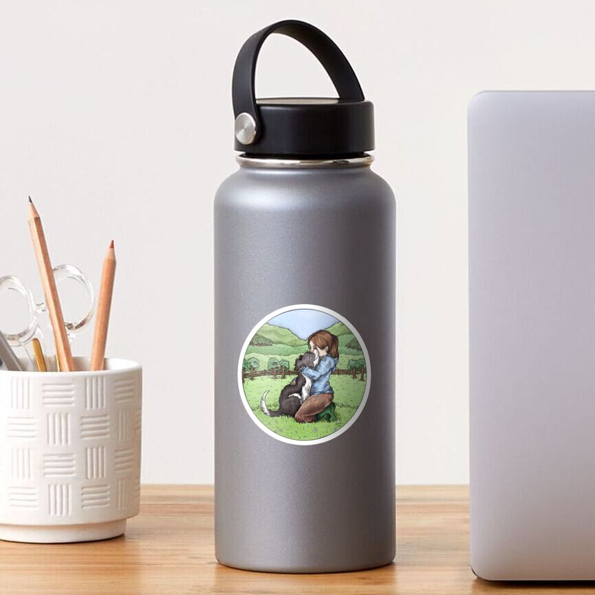 Collie Love Sticker