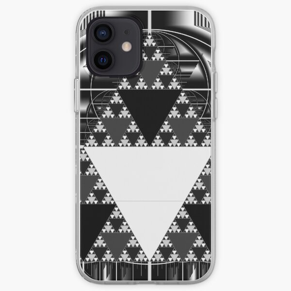Monochrome, Sierpinski Triangle iPhone Soft Case