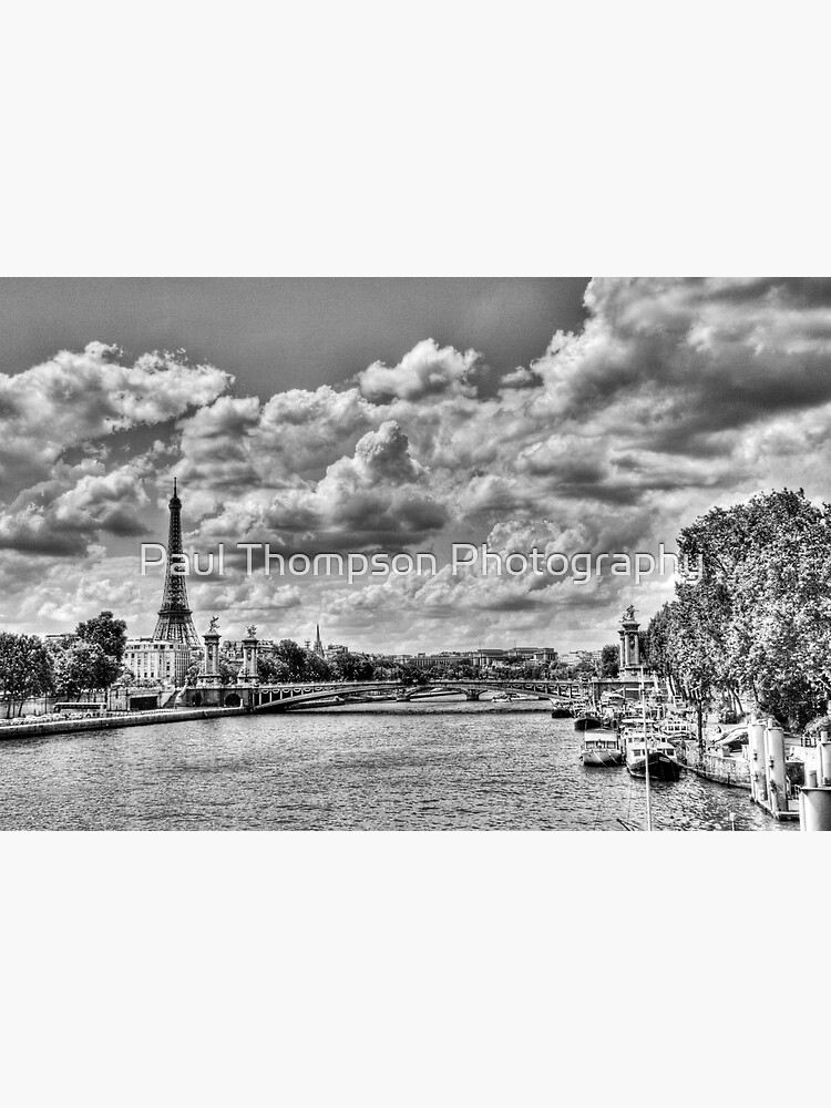 Disover The River Seine And Eiffel Tower Premium Matte Vertical Poster