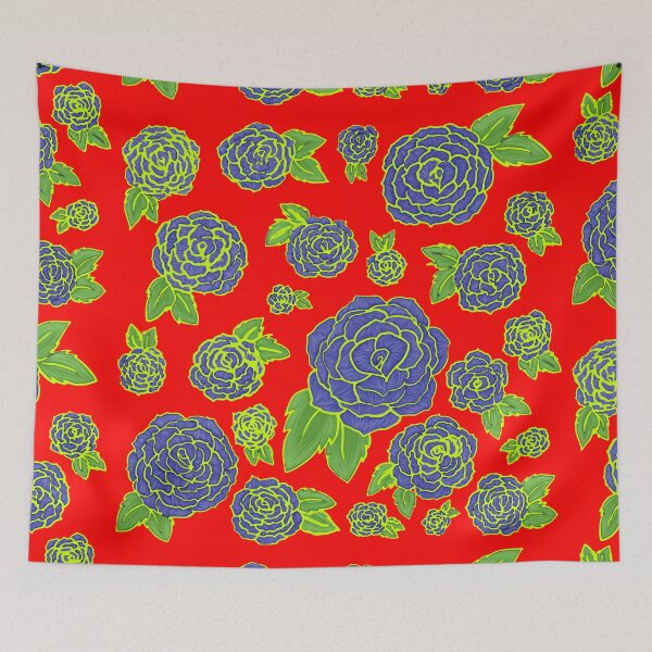 Artikelvorschau, Blaue Blumen R7 entworfen und verkauft von Liz Redbrake.