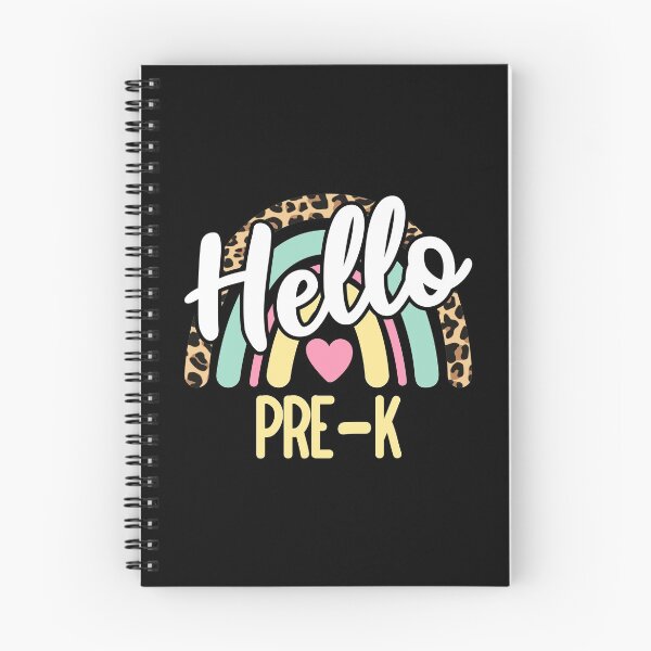 Item preview, Hello Pre-K Leopard Rainbow Back to School Teacher designed and sold by AnyKitty.