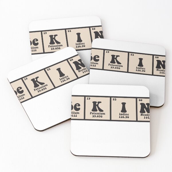 Item preview, Be Kind Periodic Table Cream designed and sold by sarah301.