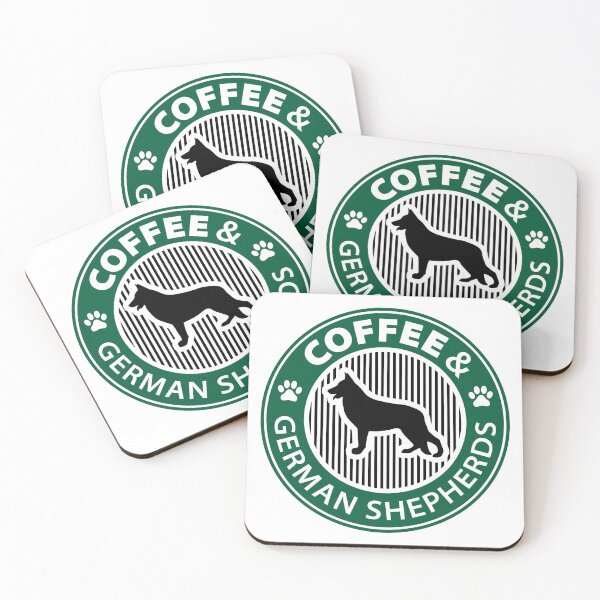 Item preview, Coffee and German Shepherds - Dog lovers - Dog mom - Dog dad designed and sold by martstudio.