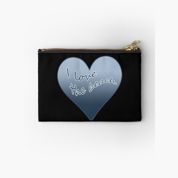 Item preview, I Love the Beach Blue Heart designed and sold by Beachy.