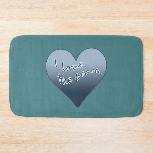 Item preview, I Love the Beach Blue Heart designed and sold by Beachy.
