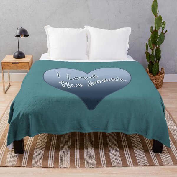 Item preview, I Love the Beach Blue Heart designed and sold by Beachy.