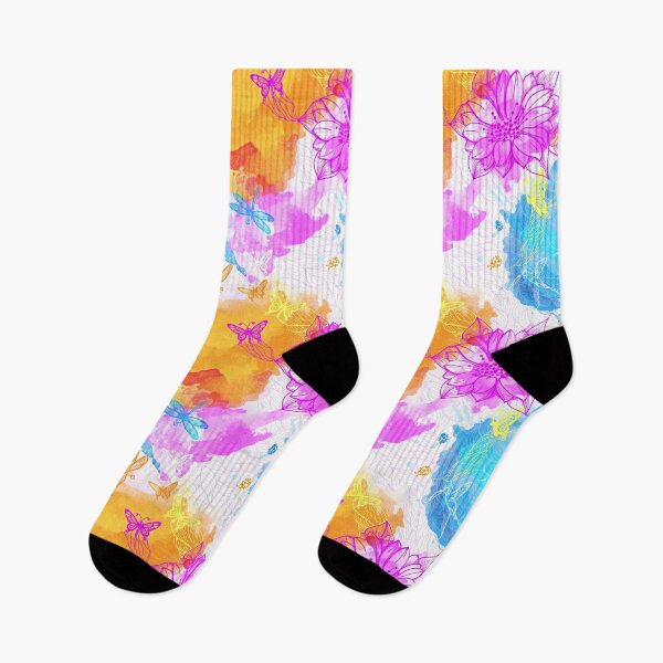 Item preview, floral pattern, flowers watercolor,Butterfly Flower Pattern designed and sold by wonteef.