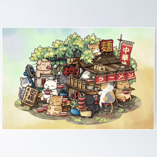 Item preview, Chubby Cats Ramen Stall designed and sold by Takeda-art.