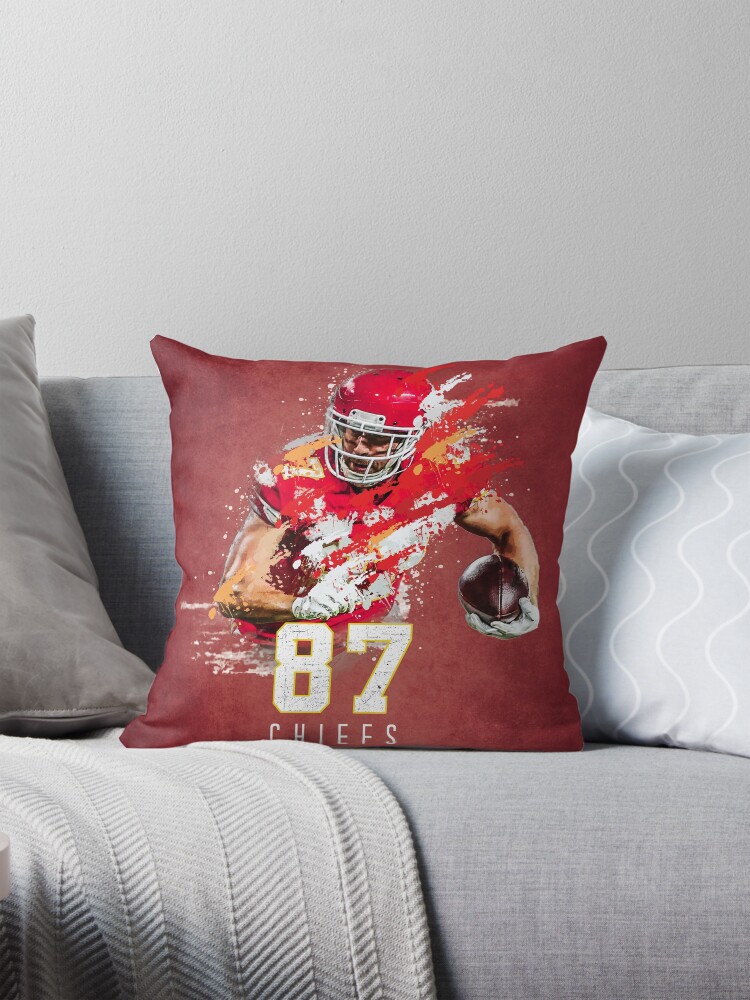 Thumbnail 1 von 4, Kissen, Travice Kelce Kansas City Chiefs designt und verkauft von MillerDesigns.