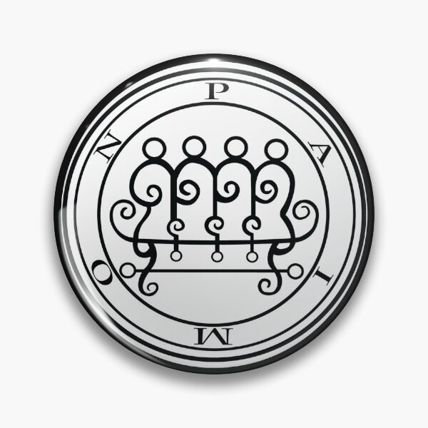 Item preview, Paimon Sigil Of Paimon Satanic Seal of Paimon Goetic Demon Lesser Key Goetia Symbol designed and sold by Reign Of Darkness.