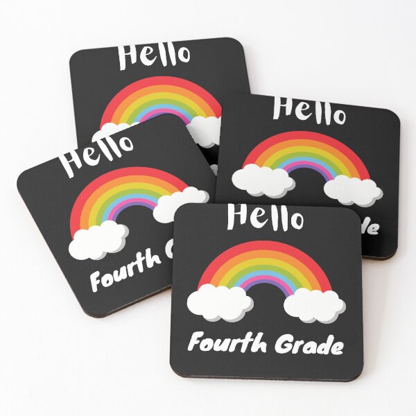 Item preview, Hello Fourth Grade Rainbow for Teachers 4th Grade Girls designed and sold by Miaberzo.