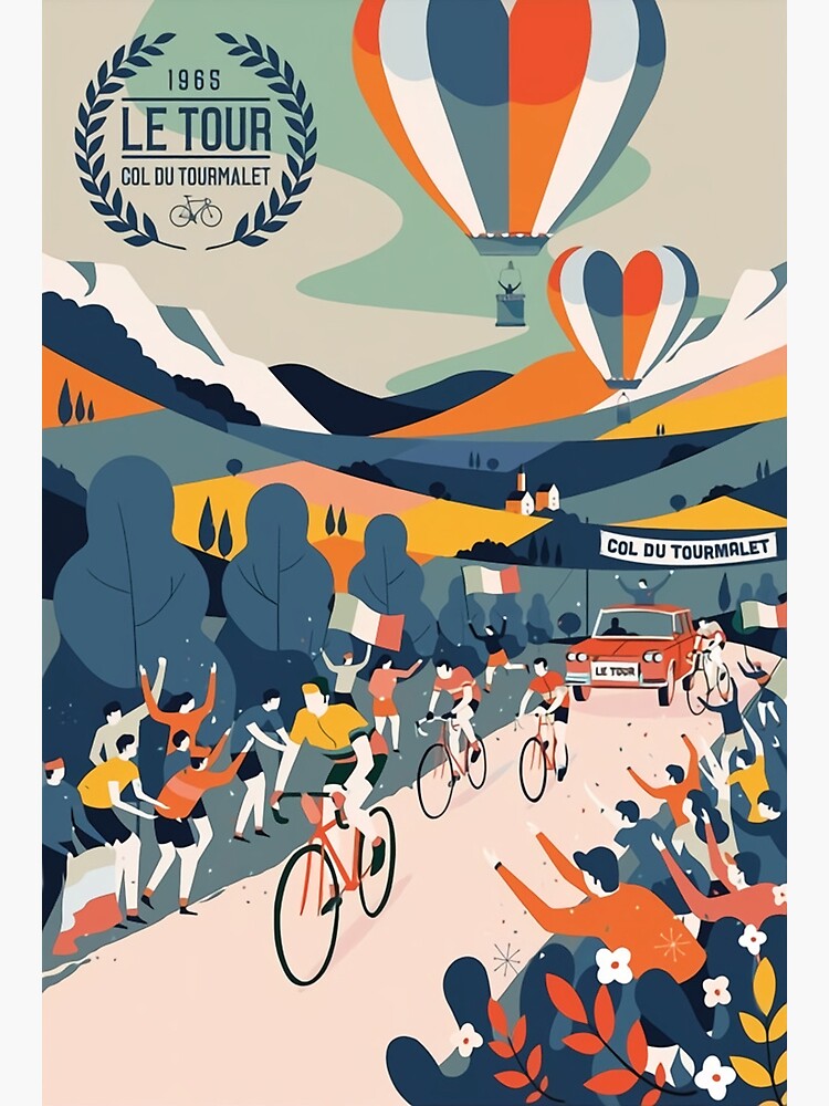 Discover Póster Col du Tourmalet Tour de Francia Biciclista