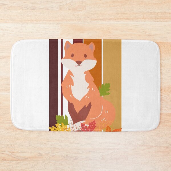 Item preview, Autumn Fall Fox With Leaves designed and sold by Designs By YL.