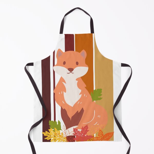 Item preview, Autumn Fall Fox With Leaves designed and sold by Designs By YL.