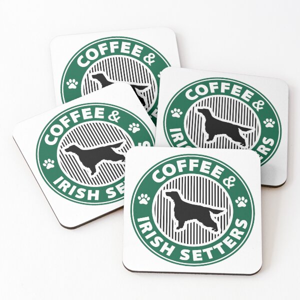 Item preview, Coffee and Irish Setters - Dog lovers - Dog mom - Dog dad designed and sold by martstudio.