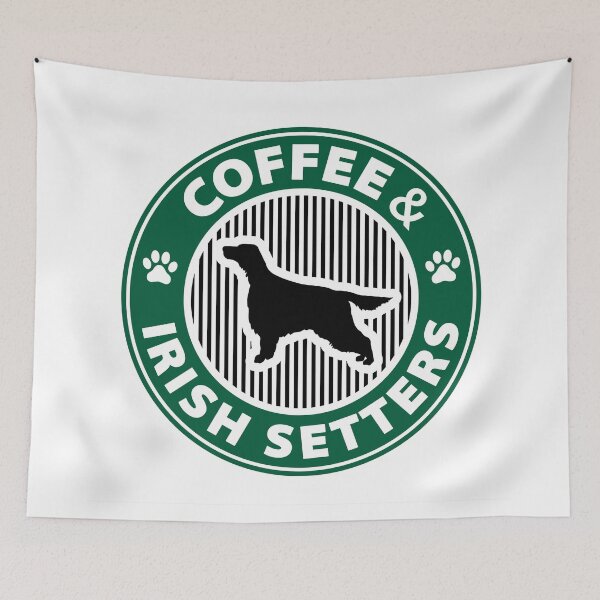 Item preview, Coffee and Irish Setters - Dog lovers - Dog mom - Dog dad designed and sold by martstudio.