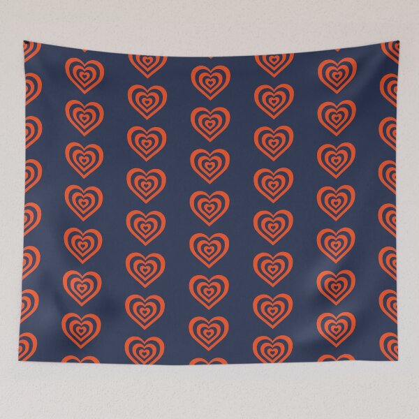 Item preview, Navy Blue and Orange - Powerpuff Girls Retro Heart designed and sold by Liyanna Baloca.