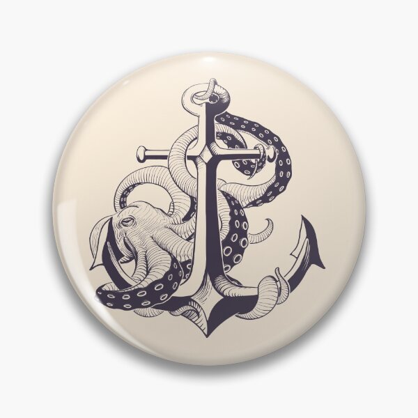 Item preview, Ship Anchor With Octopus designed and sold by cotros.