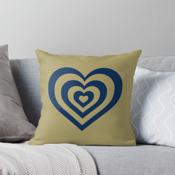 Item preview, Gold and Aggie Blue - Powerpuff Girls Retro Heart designed and sold by Liyanna Baloca.