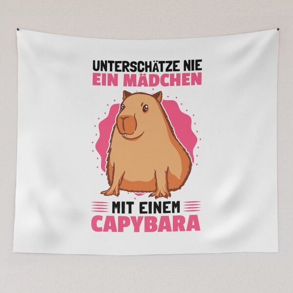 Item preview, Girl with Capybara Capybara Rodent designed and sold by madgrfx.