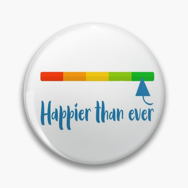 Item preview, Happier Than Ever T-shirt Slider designed and sold by ZepyCS.