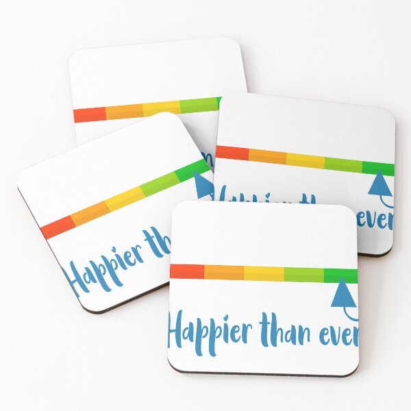 Item preview, Happier Than Ever T-shirt Slider designed and sold by ZepyCS.