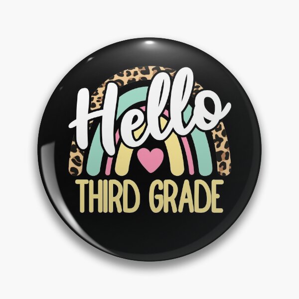 Item preview, Hello Third Grade Leopard Rainbow Back to School Teacher designed and sold by AnyKitty.