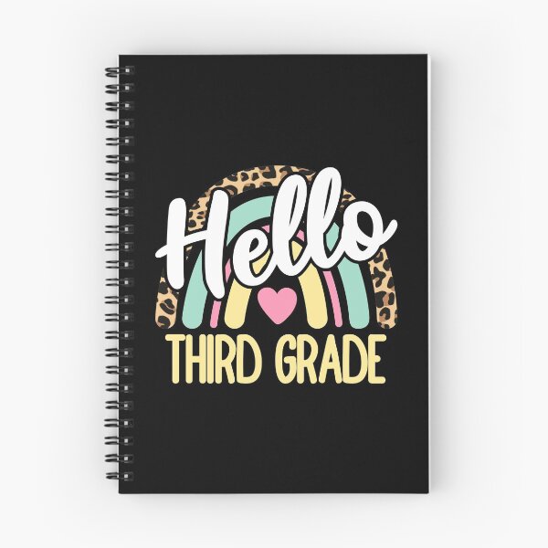 Item preview, Hello Third Grade Leopard Rainbow Back to School Teacher designed and sold by AnyKitty.