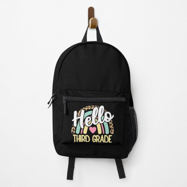 Item preview, Hello Third Grade Leopard Rainbow Back to School Teacher designed and sold by AnyKitty.