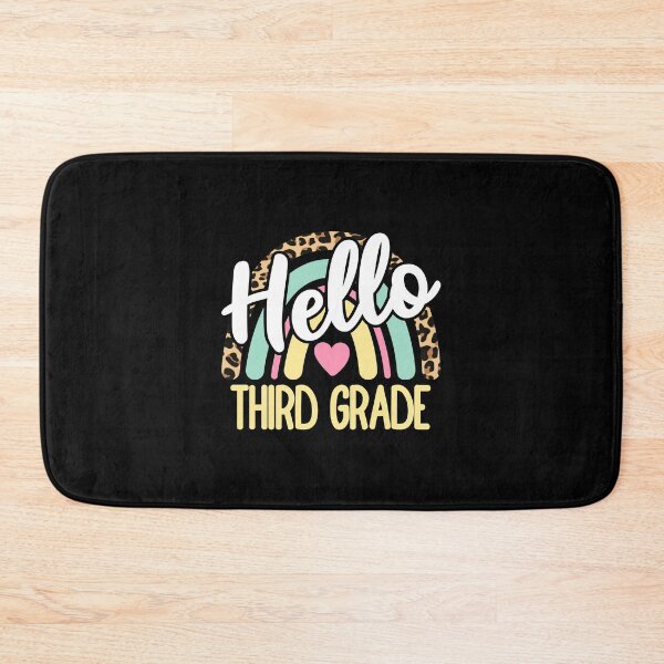 Item preview, Hello Third Grade Leopard Rainbow Back to School Teacher designed and sold by AnyKitty.
