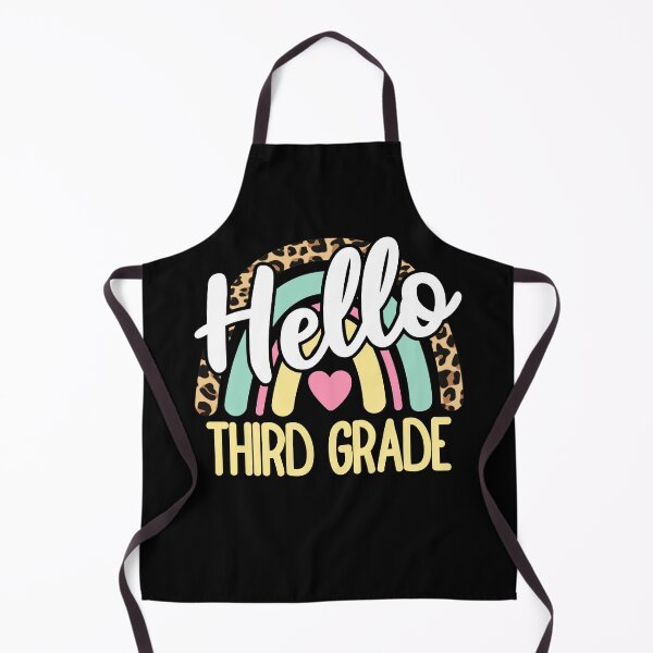 Item preview, Hello Third Grade Leopard Rainbow Back to School Teacher designed and sold by AnyKitty.