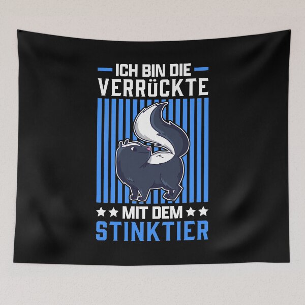 Item preview, Crazy with skunk stink badger Skunk saying designed and sold by madgrfx.