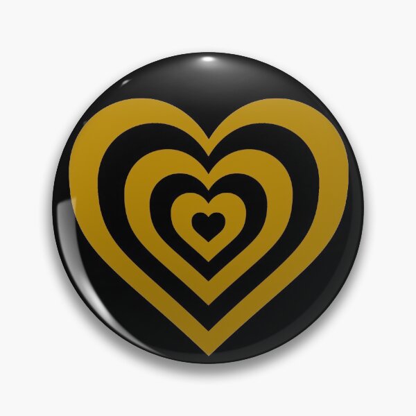 Item preview, Black and Gold - Powerpuff Girls Retro Heart designed and sold by Liyanna Baloca.