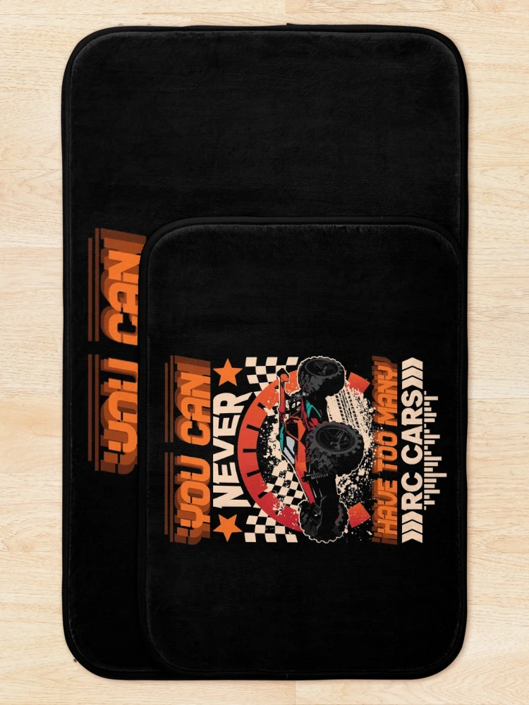 Thumbnail 5 of 6, Bath Mat, RC Racing Car Model Car Racing Remote Control Saying Design designed and sold by brunsch-print.