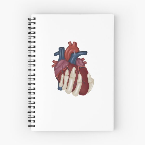 Item preview, anatomy heart in skeleton hand designed and sold by Ileedesign.